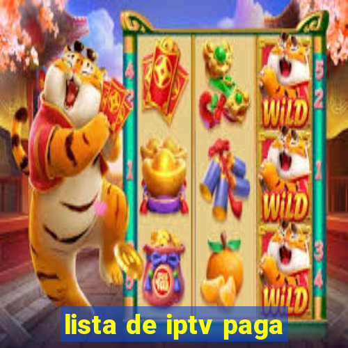 lista de iptv paga